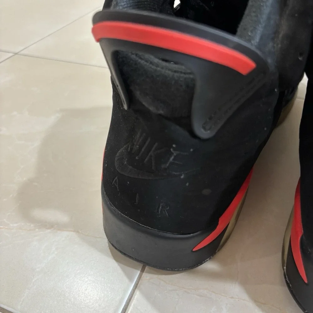 Air Jordan 6 Infrared Black 2019 Men's Size 11.5 Nike Air Basketball Sneakers
